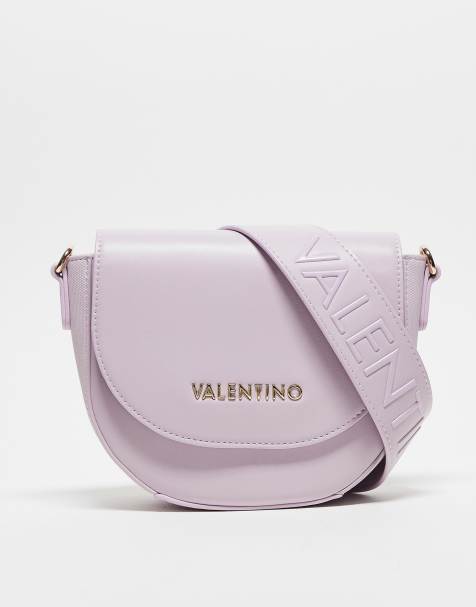 Valentino sylvia small flap crossbody bag in lilac - view 1