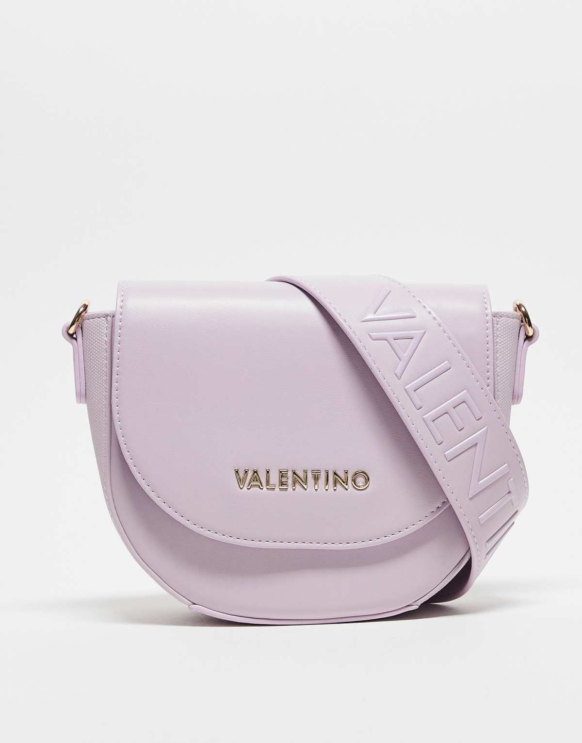 Valentino sylvia small flap crossbody bag in lilac