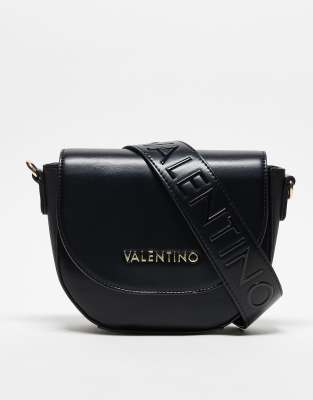 Valentino - Sylvia - Umhängetasche in Schwarz mit kleiner Umschlagklappe