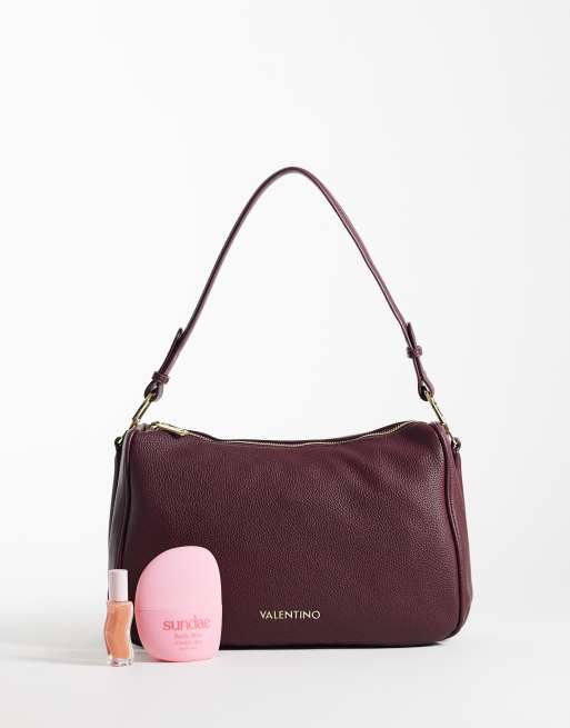 Valentino thaoe re slouchy tote bag in burgundy , 2 of 4