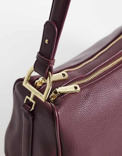Valentino thaoe re slouchy tote bag in burgundy , 3 of 4