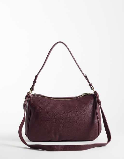 Valentino thaoe re slouchy tote bag in burgundy , 4 of 4