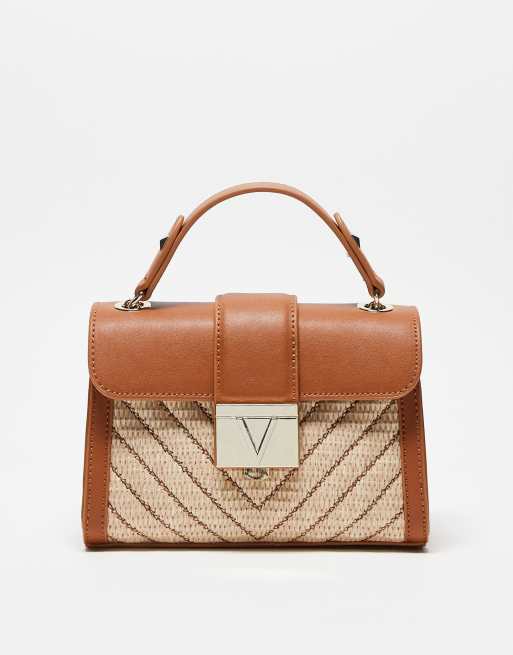 Valentino - Tribeca - Borsa a tracolla color cuoio con patta