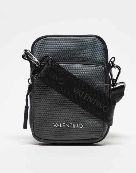 Valentino tron crossbody bag in grey - view 1