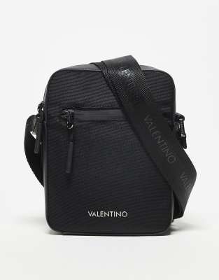 Valentino tron large crossbody bag in black