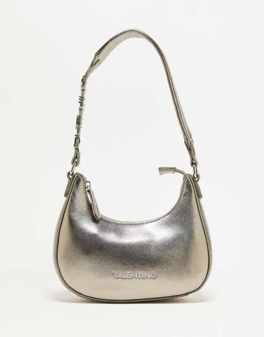 Valentino – Vancouver – Schultertasche in Stahlgrau