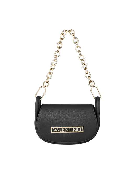 Valentino - Vinile - Mini schoudertas met flap en crossbody band in zwart