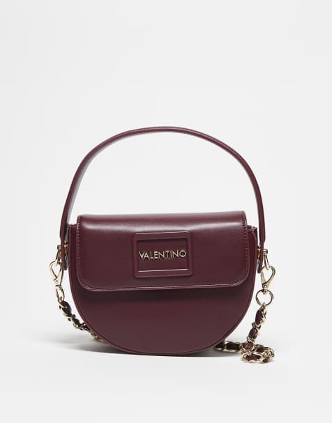 Valentino - Wannabe RE - Mørk bordeaux crossbody-taske med hank foroven - view 1