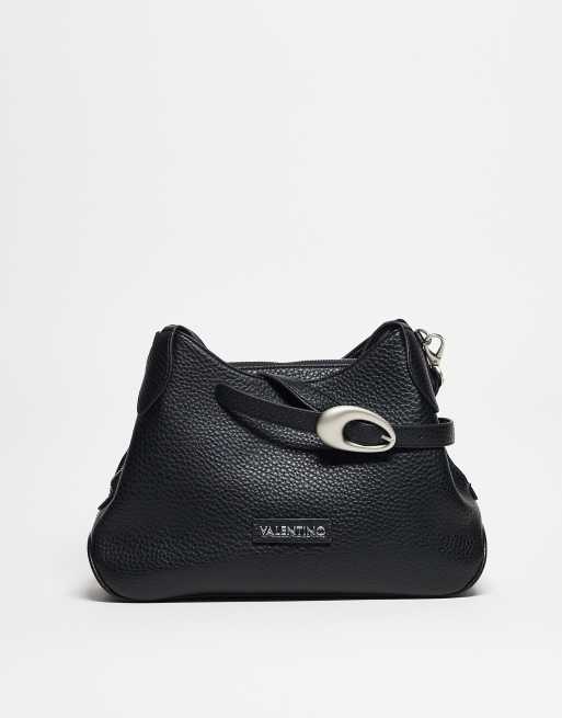 Valentino - Willowy - Sac porté épaule souple et texturé avec boucle - Noir 