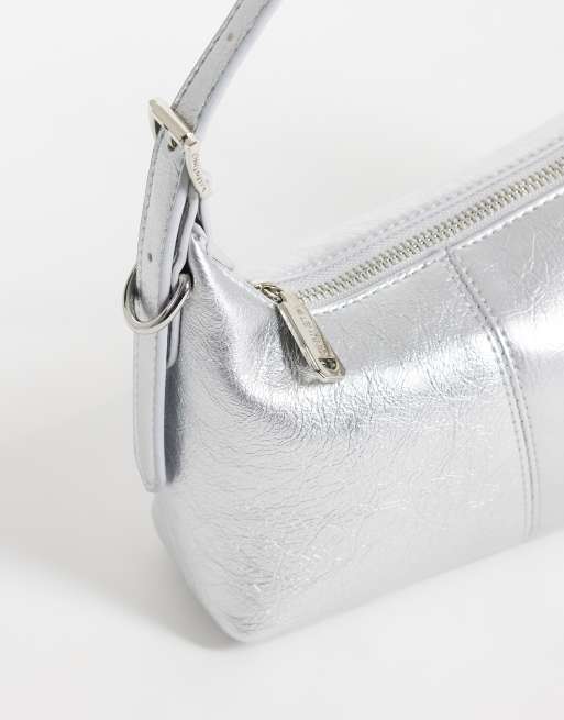Valentino yuki aystmetic shoulder bag in silver metallic, 3 of 4