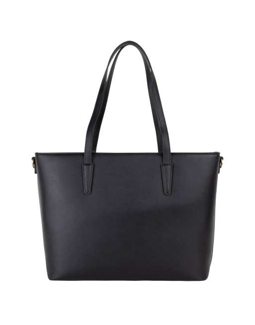 Valentino Zero RE shopper tote bag with crossbody strap in black, 3 of 4