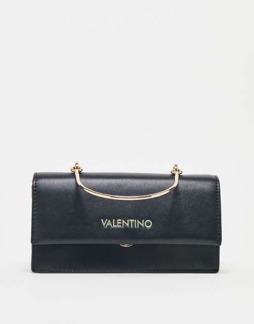 Valentno - Sand - Sort clutch-taske