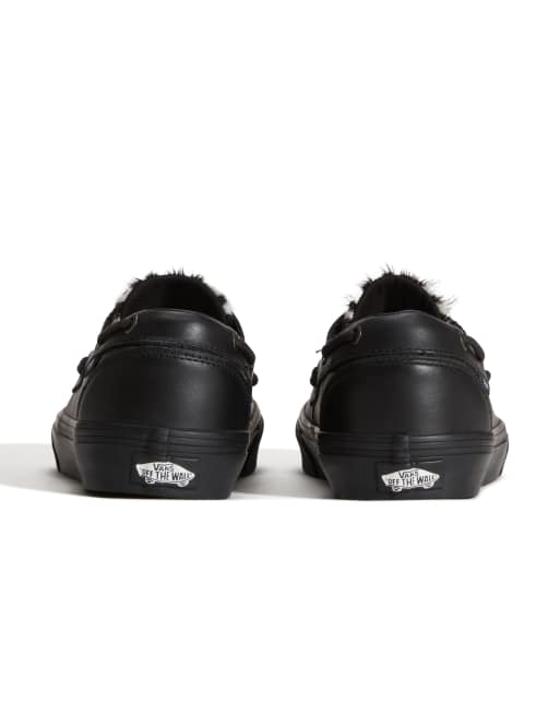 Vans 2-eyelet boat shoe sneakers - black in black, 3 of 4