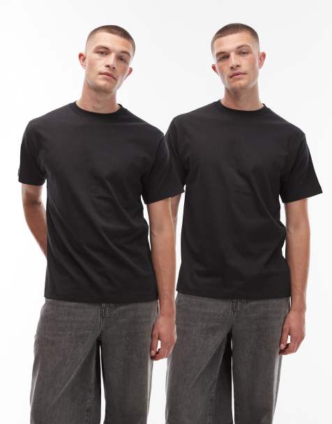 Vans 2-pack regular fit t-shirts in black - view 1