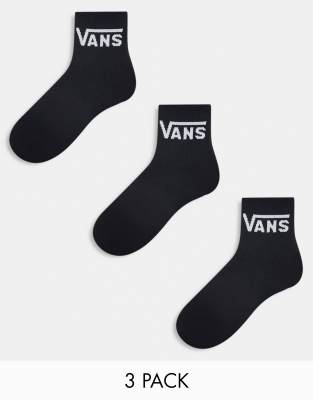 Classic Crew Sock: Black 3 Pack