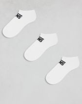 Vans 3 pack trainer socks in white
