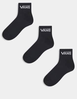 Vans - 3er-Pack klassische kurze Socken in Schwarz