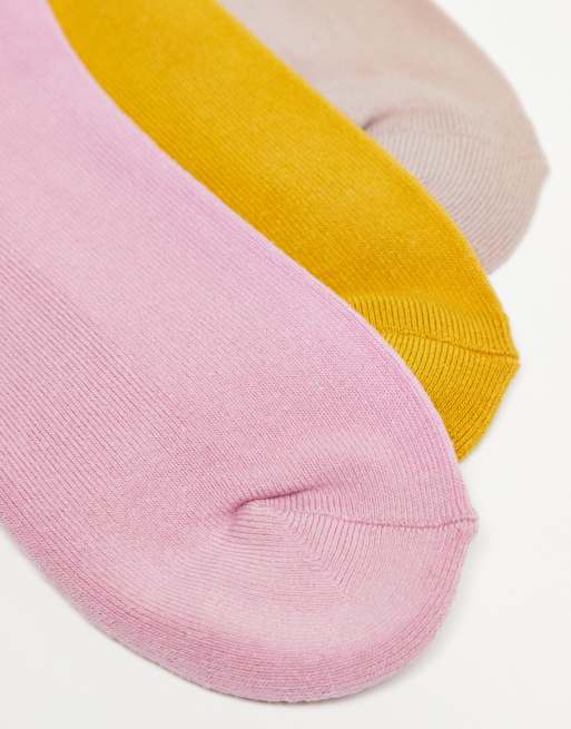 Vans – 3er-Pack klassische, kurze Sportsocken in verschiedenen Pastellfarben, 3 von 3