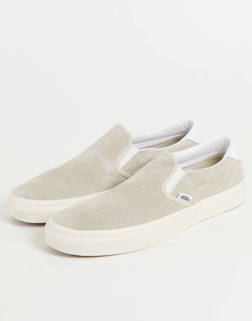 Vans – 59 Pig – Wsuwane zamszowe buty sportowe w owsianym kolorze