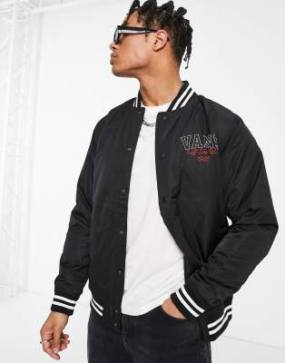 Vans 66 Champs Varsity jacket in black