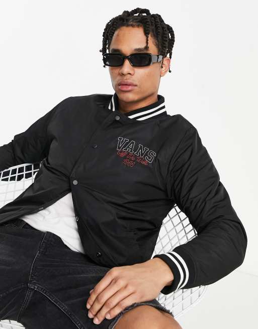 Vans 66 Champs Varsity jacket in black | ASOS