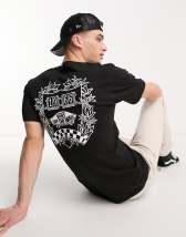 Vans Translation back print t-shirt in black utility pack