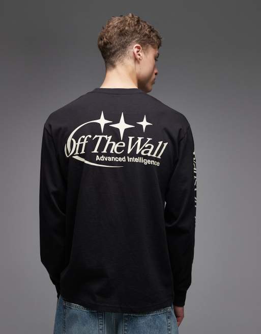 Vans Advanced Vee long sleeve back print t-shirt in black, 3 of 5