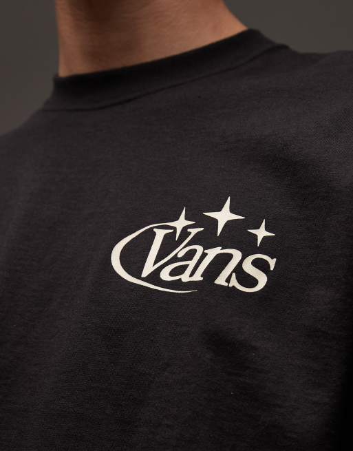 Vans Advanced Vee long sleeve back print t-shirt in black, 5 of 5