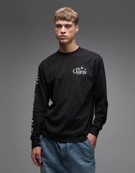 Vans - Advanced Vee - T-shirt à manches longues et imprimé au dos - Noir - view 1