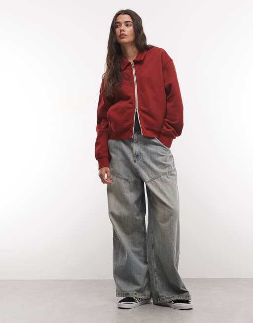 Vans Alanna fleece jacket in rust/copper, 3 of 4