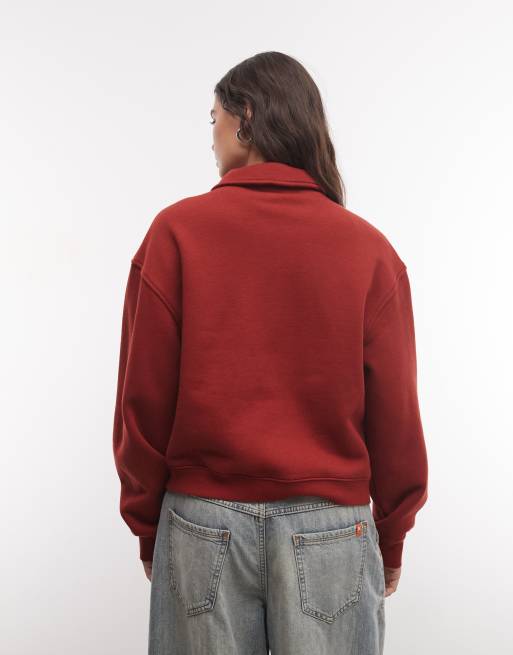 Vans Alanna fleece jacket in rust/copper, 4 of 4