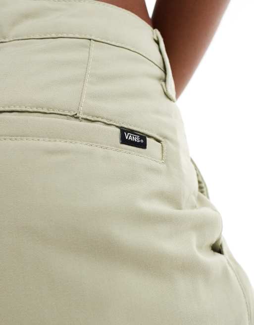 Vans – Alder – Ljusbruna, plisserade, avslappnade byxor, 4 av 5