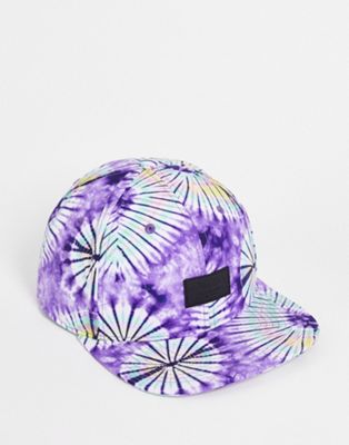 Vans Allover It tie dye cap in new age purple