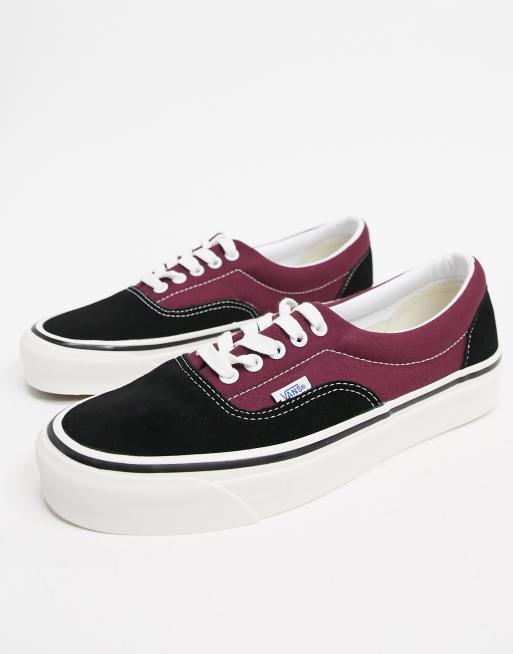 Orkaan betrouwbaarheid vloeiend Vans Anaheim Era 95 DX sneakers in black/burgundy | ASOS