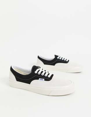 vans era white black