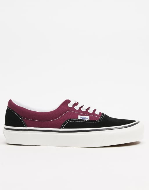 Vans nere store e bordeaux