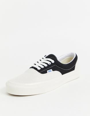 vans era white black