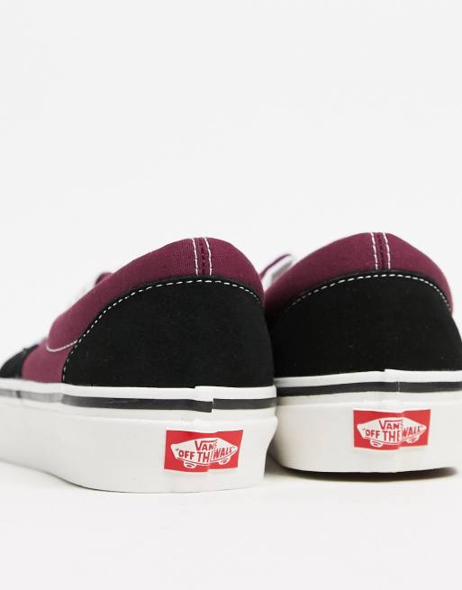 Vans shop bordeaux noir