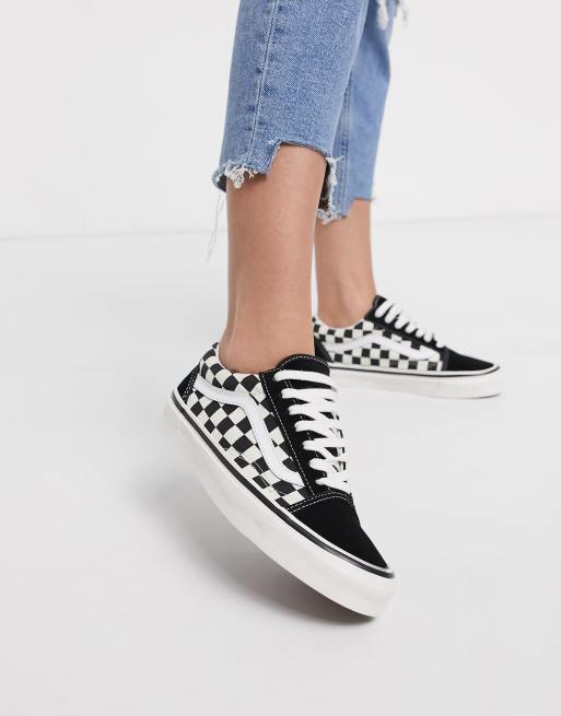 Vans a carreaux clearance noir