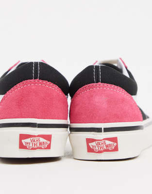 vans rose et noir