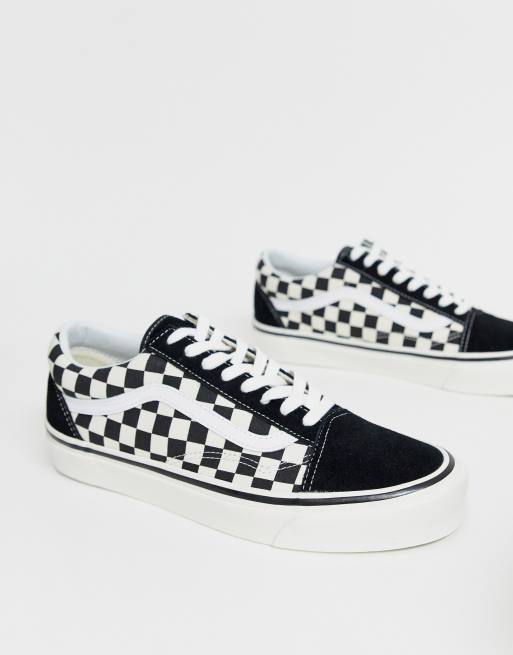 Checkered Print Old Skool 36 D Low-top Sneakers Size 44