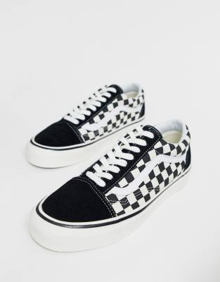 vans anaheim old skool checkerboard women's