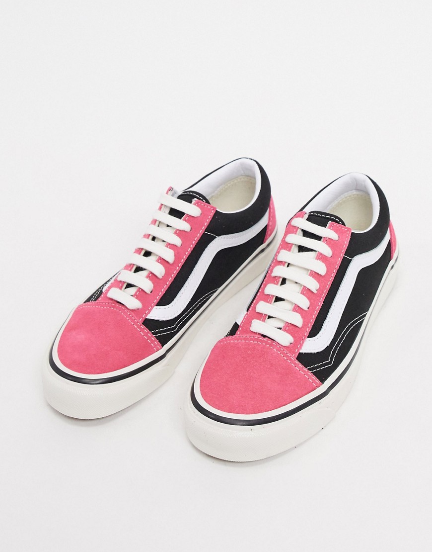 Vans – Anaheim Old Skool 36 DX – Rosa/svarta sneakers