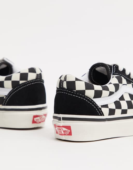 Vans platform outlet kariert