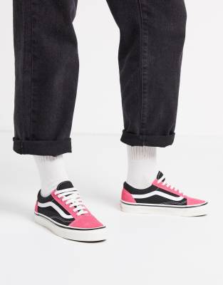 vans old skool black pink
