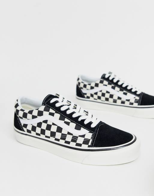 Vans - Anaheim Old Skool 36 DX - Sneakers met dambordpatroon in zwart, 4 van 4