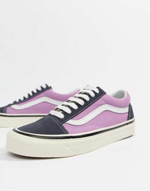 Vans Anaheim Old Skool Baskets Bleu marine Og et lilas