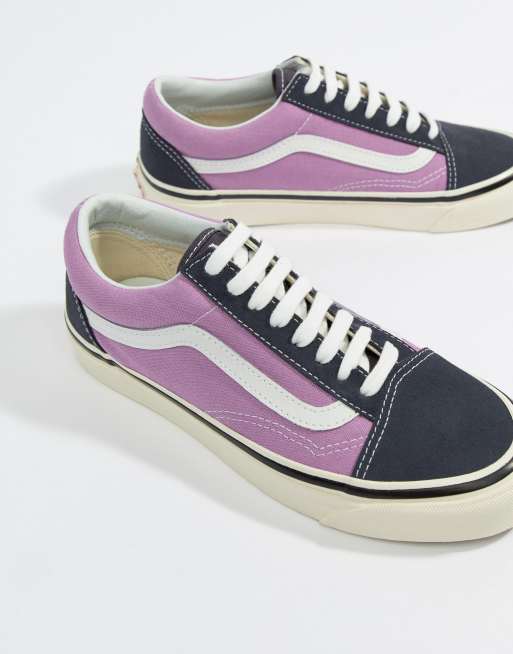 Vans Anaheim Old Skool Baskets Bleu marine Og et lilas