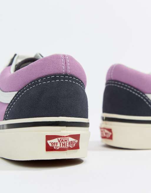 Vans bleu marine et on sale rose