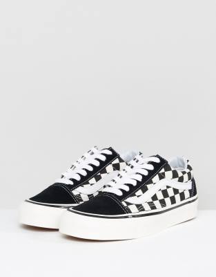 vans a carreaux noir et blanc old skool